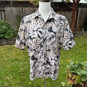 Vtg Cooke Street Honolulu Hawaiian Shirt Reverse Print Hawaii USA Men's XL